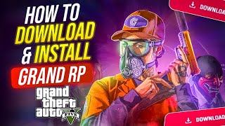 How To Download amp Install GTA 5 Grand RP  How To Start Playing GTA 5 Role Play Part  1 HINDI [upl. by Nalyorf]