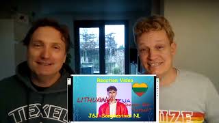 18 Lithuania Reaction Video Eurovision 2024 [upl. by Gertruda]