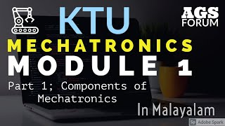 KTU Mechatronics Module 1 Part 1  KTU BTech Mechanical  Malayalam  AGS Forum  Anantharam [upl. by Karney312]