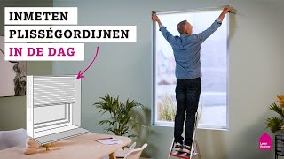 How to inmeten Plisségordijnen IN de dag [upl. by Ecirtaemed619]