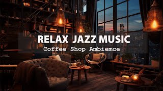 Piano Relaxing Jazz Music amp 4K Coffee Shop Bookstore Ambience  Smooth Jazz Music to WorkReadSleep [upl. by Pedroza983]