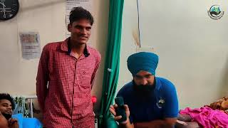 Bedsore treatment of Balram at Ratwara care center with sangat daswands 🙏 [upl. by Oiludbo]