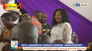 See how Raila Ida Odinga wowed the crowd as Nyakusa group performs Oginga Odingas favourite song [upl. by Ttayh147]