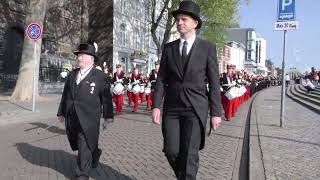 Koninklijke Harmonie Sainte Cécile Eysden Koningsdag 2022 Maastricht [upl. by Nalloh80]