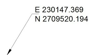 How to insert site coordinates in autocad quickly  Easting and Northing [upl. by Carmena]