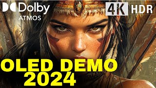 OLED DEMO 2024 4K HDR Qled TCL Samsung Sony DOLBY ATMOS 60fps Dolby Vision [upl. by Relyt]