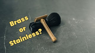 Brass v Stainless Steel Safety Razors [upl. by Atinad731]