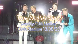 Westlife „Hit Medley“  Cork Stadium 130822 [upl. by Charo]