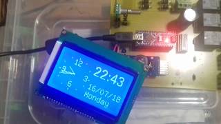 RTC clock on 128x64 display with ST7290 2 [upl. by Paolina]