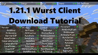 How to get 1211 Hacked Client Wurst for Minecraft 2024 [upl. by Ahsaenat]