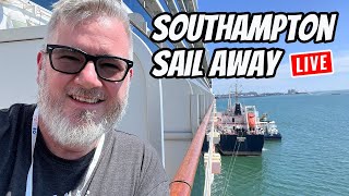 Leaving Southampton on the Caribbean Princess [upl. by Nivanod]