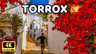 🇪🇦4K TORROX PUEBLO  Charming White Village in Málaga Costa del Sol  Spain’s Beautiful Villages [upl. by Goodrow82]