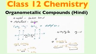 Organometallic Compounds Hindi  Class 12 Chemistry [upl. by Gnuhp]