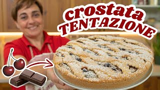 CROSTATA TENTAZIONE con Ricotta Amarene🍒 e Cioccolato🍫 Ricetta Facile  Fatto in Casa da Benedetta [upl. by Ayatnohs]