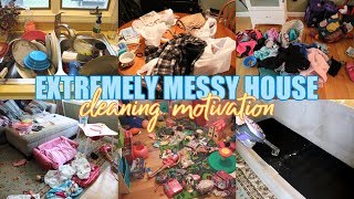 EXTREMELY MESSY HOUSE CLEANING MOTIVATION  CLEAN WITH ME 2019  MOM LIFE [upl. by Cloris]