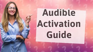 How to activate Audible on MP3 player [upl. by Annayd]