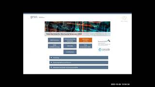 Meet the Experts What do you know about your data Metadata and PIDs at the GESIS Data Archive [upl. by Suraved]