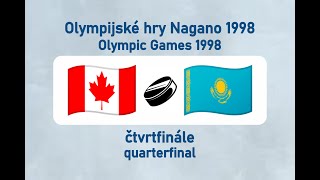 OH Nagano 1998 lední hokej CANKAZ čtvrtfinále [upl. by Sublett410]