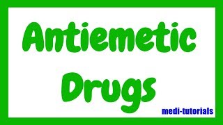 Antiemetic Drugs  Medi Tutorials [upl. by Philemol]