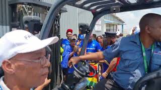 Dynamos Fans Waiting For The Body Of Former Goalie George Chigova At RGM Airport [upl. by Carder]