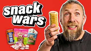 AEW Star Bryan Danielson Rates British And American Food  Snack Wars [upl. by Monjan]