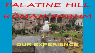 Rome Palatine Hill and Roman Forum  Our experience [upl. by Ferrigno]