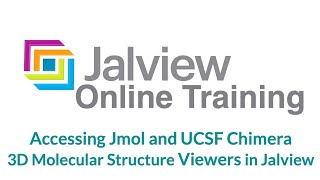 3D Molecular Structure Jmol and UCSF Chimera viewers in Jalview [upl. by Nnylahs]