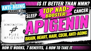 APIGENIN  NMN amp NR Beater  NAD Booster  CD38 Inhibitor  AntiAging Life Extension Supplement [upl. by Amliw]