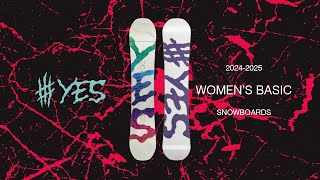 YES Snowboards 2425 Women’s Basic [upl. by Annaerb844]