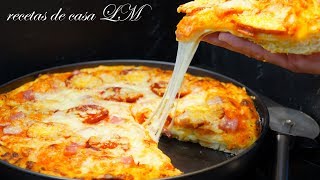 PIZZA RELLENA MAS COMO HACER MASA PARA PIZZA [upl. by Jilly]