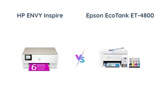 HP ENVY 7255e vs Epson EcoTank ET4800 Printer Comparison [upl. by Nylirak90]