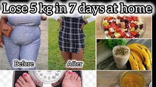 Full Diet plan for 7 days  lose 5 kg in 7 days  lose weight fast at home 7smartstylelife [upl. by Alle249]