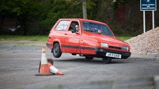 What happens when a Reliant Robin 3 wheeler does an Auto Test [upl. by Calesta918]