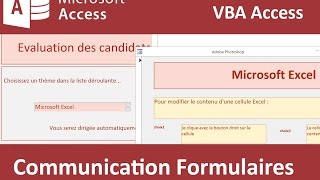 Transmettre données entre formulaires par VBA Access [upl. by Corly285]