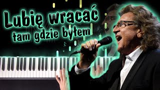 Lubię wracać tam gdzie byłem  Zbigniew Wodecki  piano cover NUTY [upl. by Airahcaz]