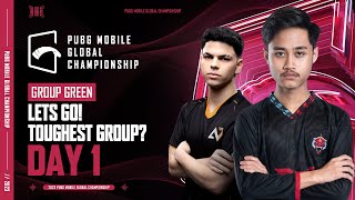 EN 2023 PMGC League  Group Green Day 1  PUBG MOBILE Global Championship [upl. by Bloem]