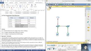 6337  5137 Lab  Configuring 8021Q TrunkBased InterVLAN Routing [upl. by Mutat]