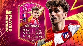 96 FUTTIES GRIEZMANN PLAYER REVIEW  FIFA 22 Ultimate Team [upl. by Noerb]