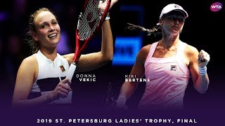 Donna Vekic vs Kiki Bertens  2019 St Petersburg Ladies Trophy Final  WTA Highlights [upl. by Gothurd]