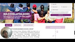 Doon Business School 2021 Released  How to Fill Doon Business School Admission Application Form [upl. by Harewood]