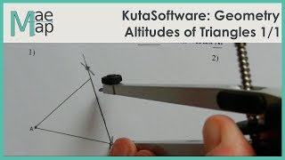 KutaSoftware Geometry Altitudes Of Triangles [upl. by Haliek]