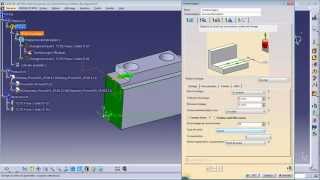 CFT220 FAO Fraisage avec Catia V5  Contournage [upl. by Aniral191]