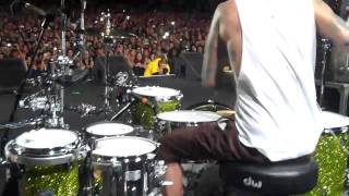 Travis Barker Drum Solo at The Smokeout Festival 2010 [upl. by Nosreve]