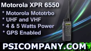 Motorola XPR 6550 Mototrbo Portable Radio Overview  visit us for new models [upl. by Yednarb48]