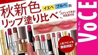 【イエベ・ブルべ】秋メイクおすすめリップレビュー！【RMK、ルナソルなど】 [upl. by Nesnej490]