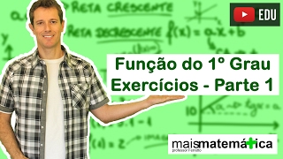 Função do Primeiro Grau Função Afim Exercícios Aula 3 de 9 [upl. by Warren]