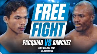 Manny Pacquiaos Top Rank Debut Against Agapito Sanchez  NOVEMBER 10 2001 [upl. by Gauthier]