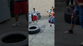 How to properly use sledgehammer in hitting the tire during workouts sledgehammer workouts [upl. by Volin]