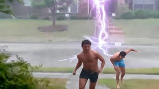 Scary Lightning Strikes Caught on Camera [upl. by Map]