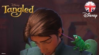 TANGLED  Pascal Funny Moment  Tangled Film Clip  Official Disney UK [upl. by Ainoyek611]